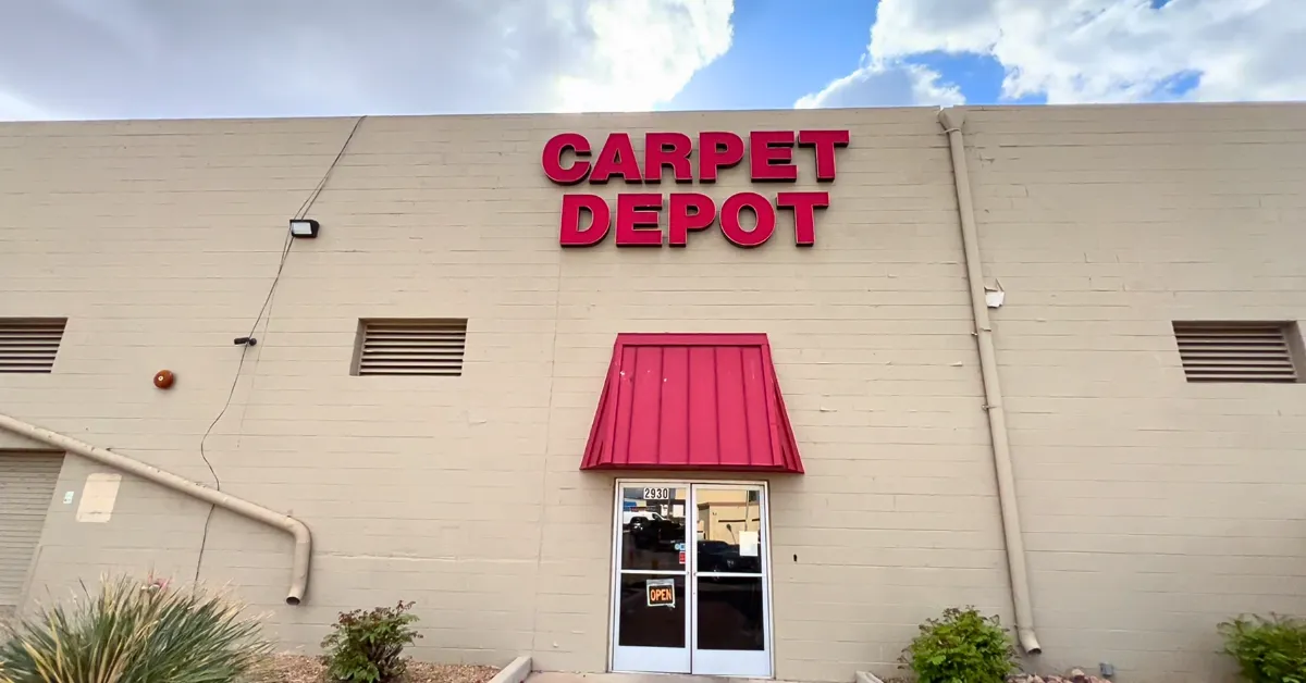 The Carpet Depot storefront on N 32nd Street in Phoenix, Arizona